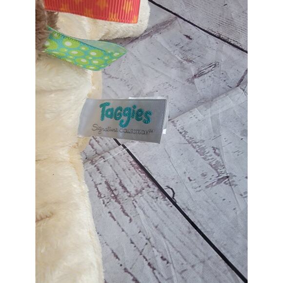 Taggies Buddy Dog Plush Tan Puppy 12" Mary Meyer Stuffed Animal toy Bean Bottom - Picture 7 of 9